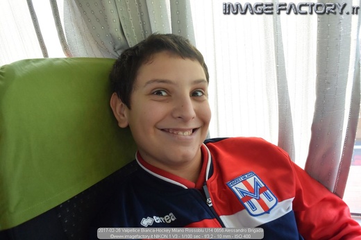 2017-02-26 Valpellice Bianca-Hockey Milano Rossoblu U14 0656 Alessandro Brigada